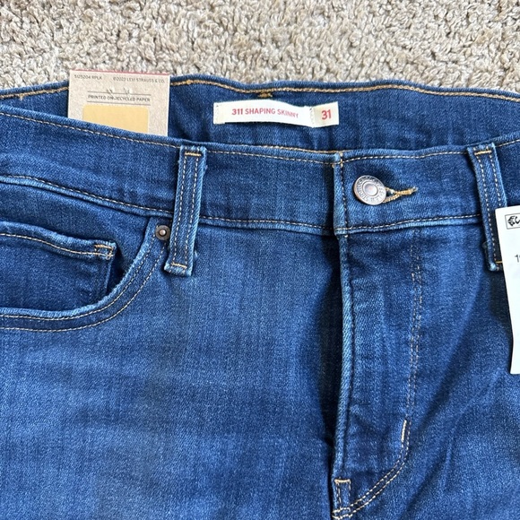 Levi's Dark Blue 311 Shaping Skinny Jeans - Picture 2 of 3